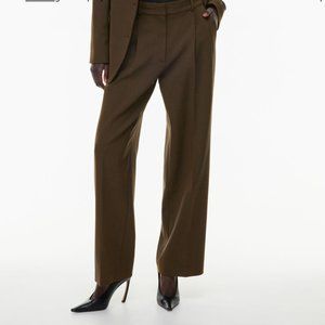 Babaton Pleated Pant in Coffee Bean, Size 4